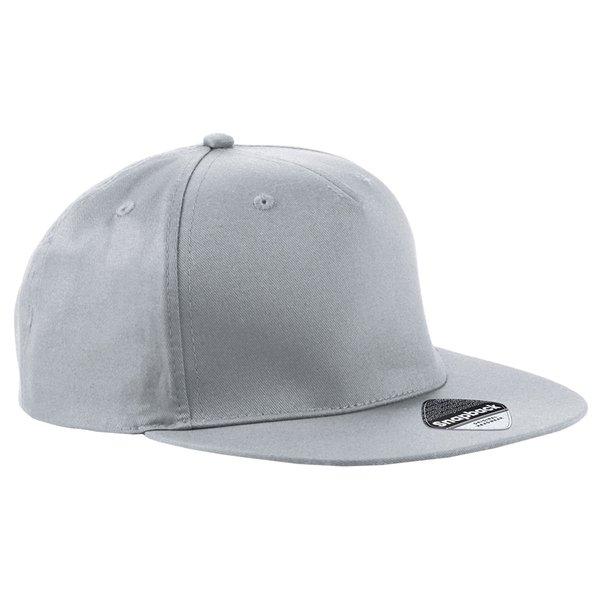 Retro Rapper Baseballkappe Damen Grau ONE SIZE von Beechfield