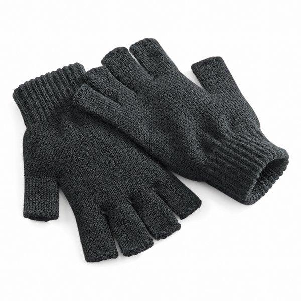 Winterhandschuhe, Fingerlos Herren Charcoal Black L/XL von Beechfield