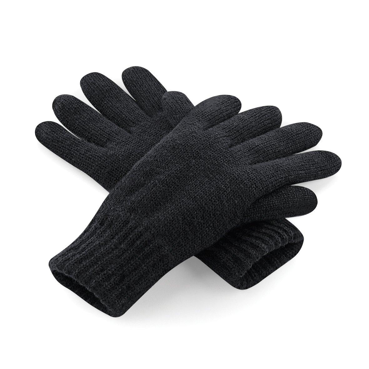 Klassische Thinsulate Winter Thermo-handschuhe Damen Schwarz L/XL von Beechfield