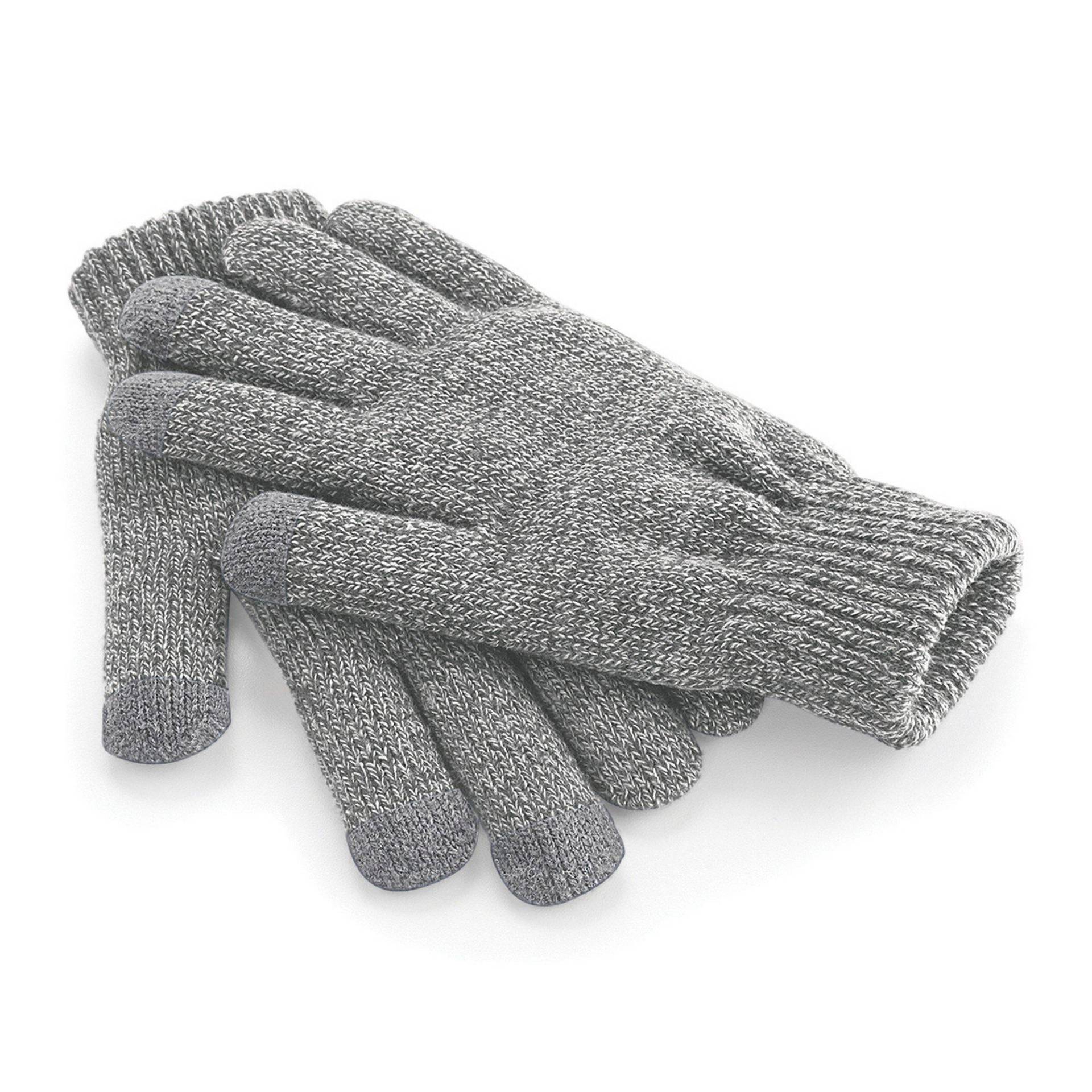 Beechfield - Winter Handschuhe Touchscreen & Smartphone, für Damen, Grau, Größe L/XL von Beechfield