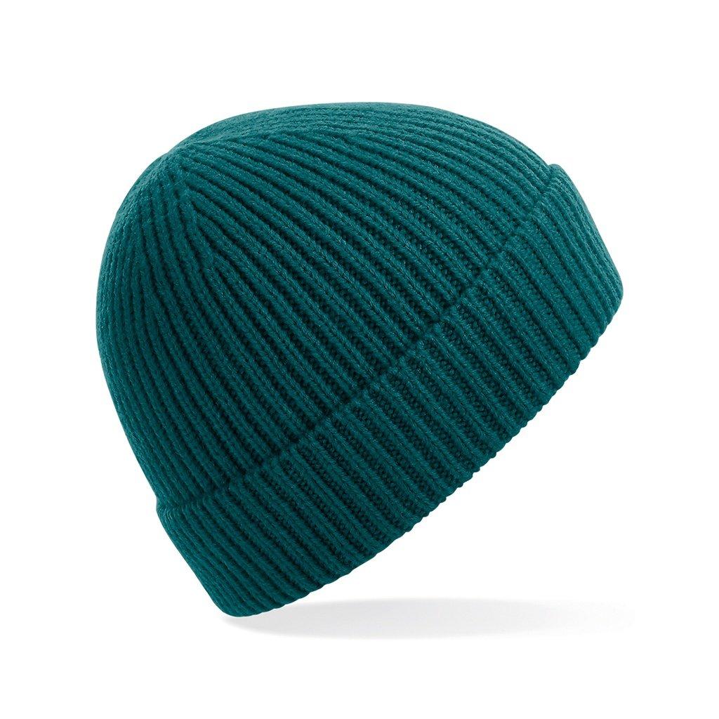 Engineer Strick Ripp Beanie Herren Grün ONE SIZE von Beechfield