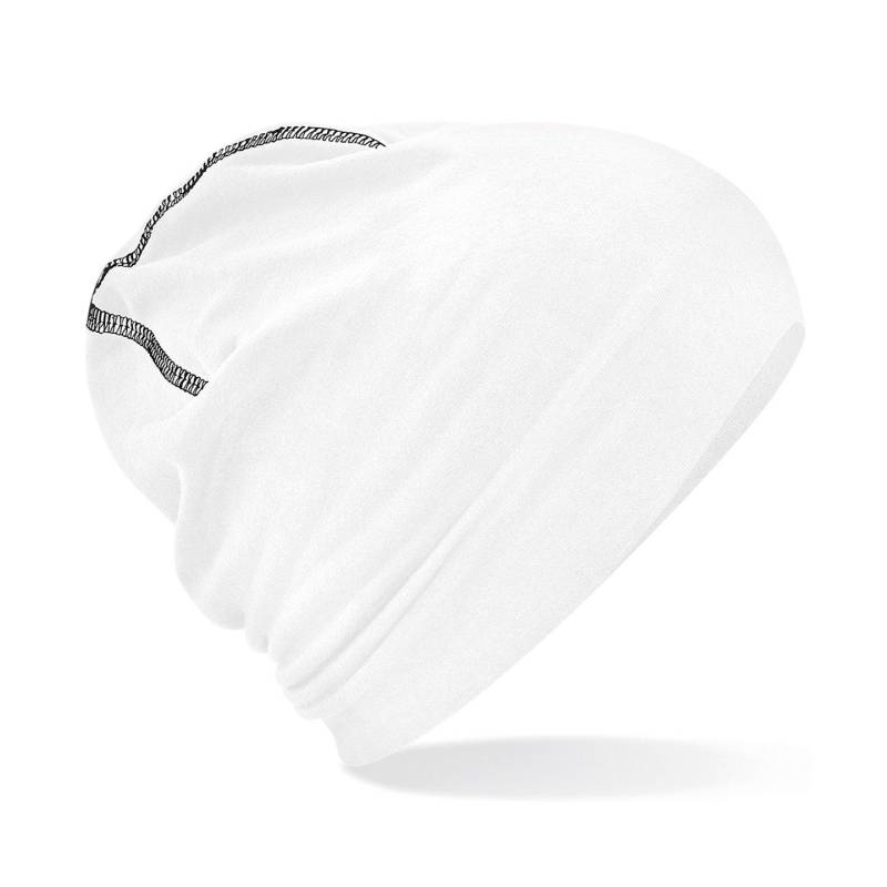 Beechfield - BaumwollBeanie Hemsedal, für Herren, Weiss, One Size von Beechfield