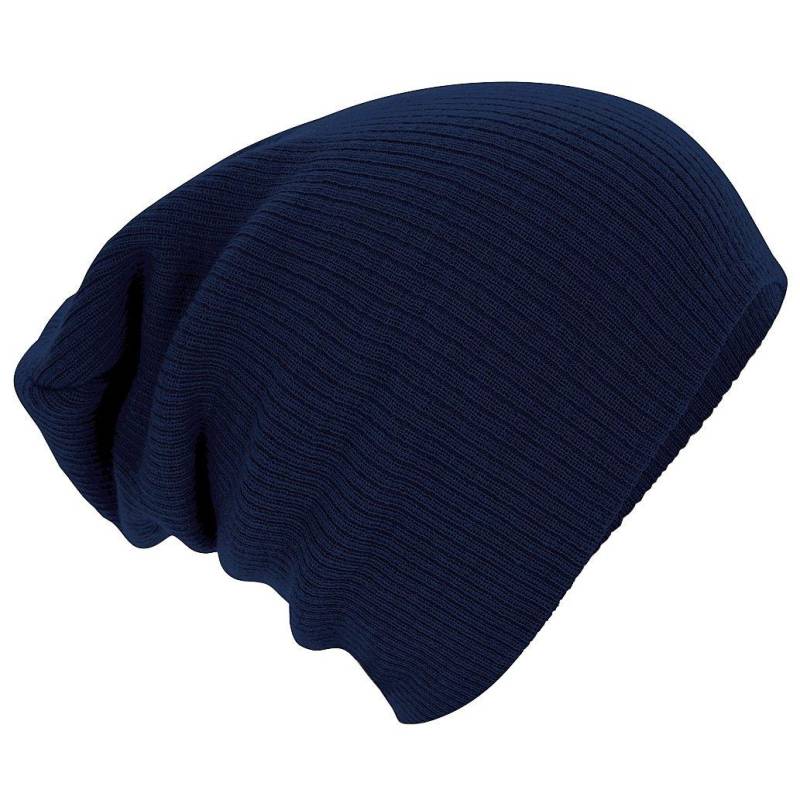 Wintermütze Beanie Mütze Strickmütze Herren Marine ONE SIZE von Beechfield