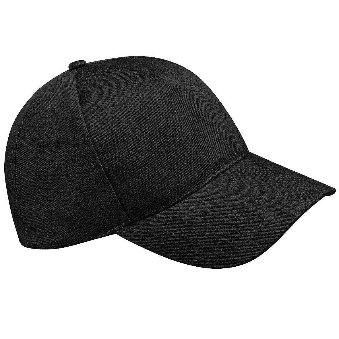 5 Panel Baseballkappe Ultimate (2 Stückpackung) Damen Schwarz ONE SIZE von Beechfield