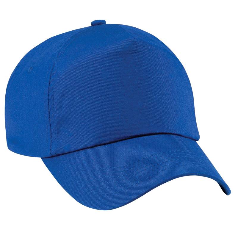 Beechfield - Plain Junior Original 5-Panel Baseball Cap, One Size, Königsblau von Beechfield