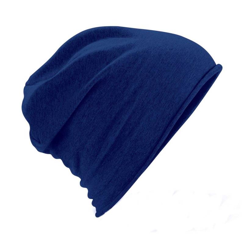 Beechfield - Jersey Beanie Strickmütze, für Herren, Marine, One Size von Beechfield