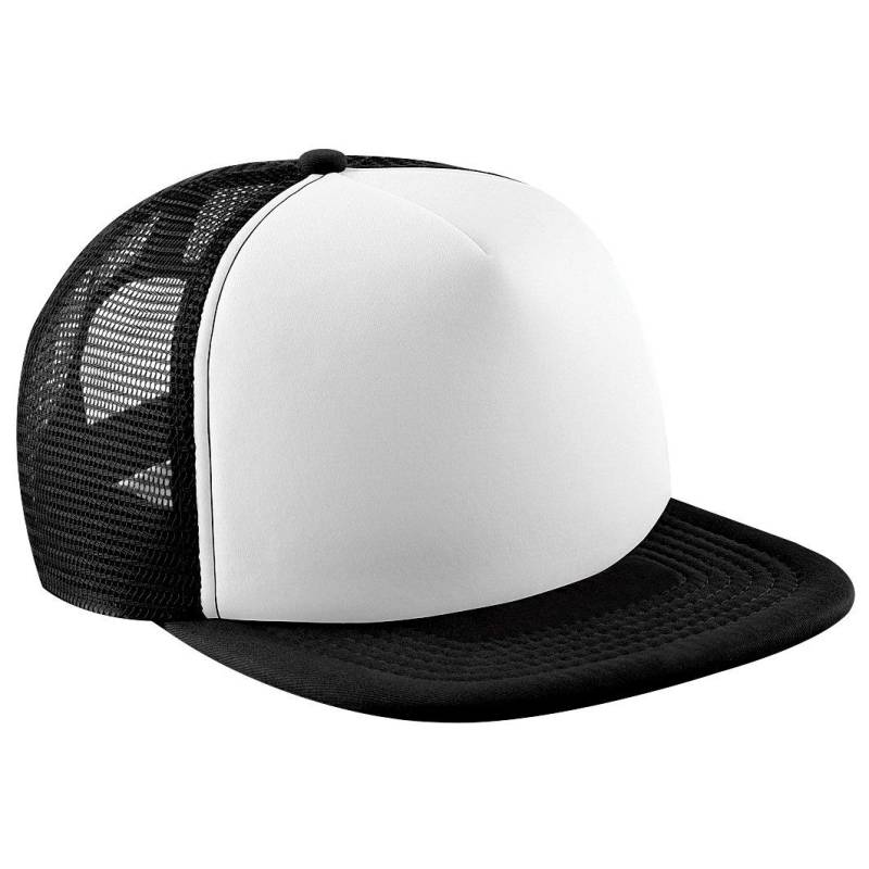 Beechfield - Junior Baseball Kappe Vintage mit Netz, One Size, Schwarz von Beechfield