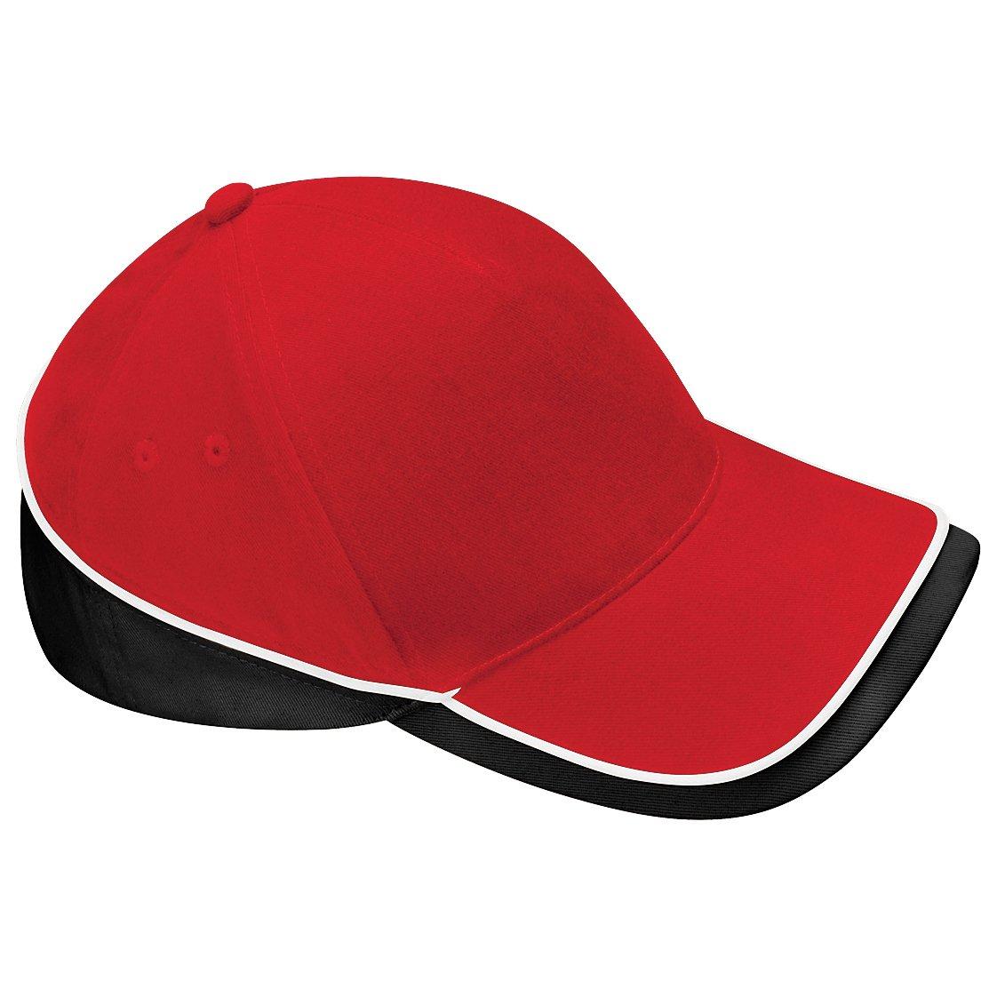 Baseballkappe Teamwear Competition (2 Stückpackung) Damen Rot Bunt ONE SIZE von Beechfield