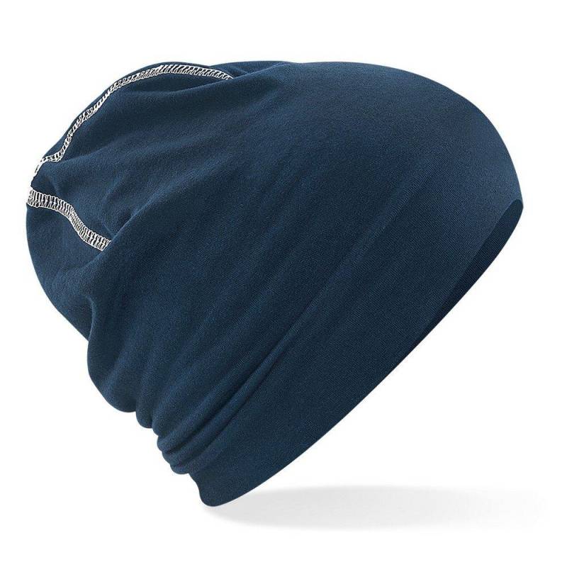 Beechfield - BaumwollBeanie Hemsedal, für Damen, Marine, One Size von Beechfield