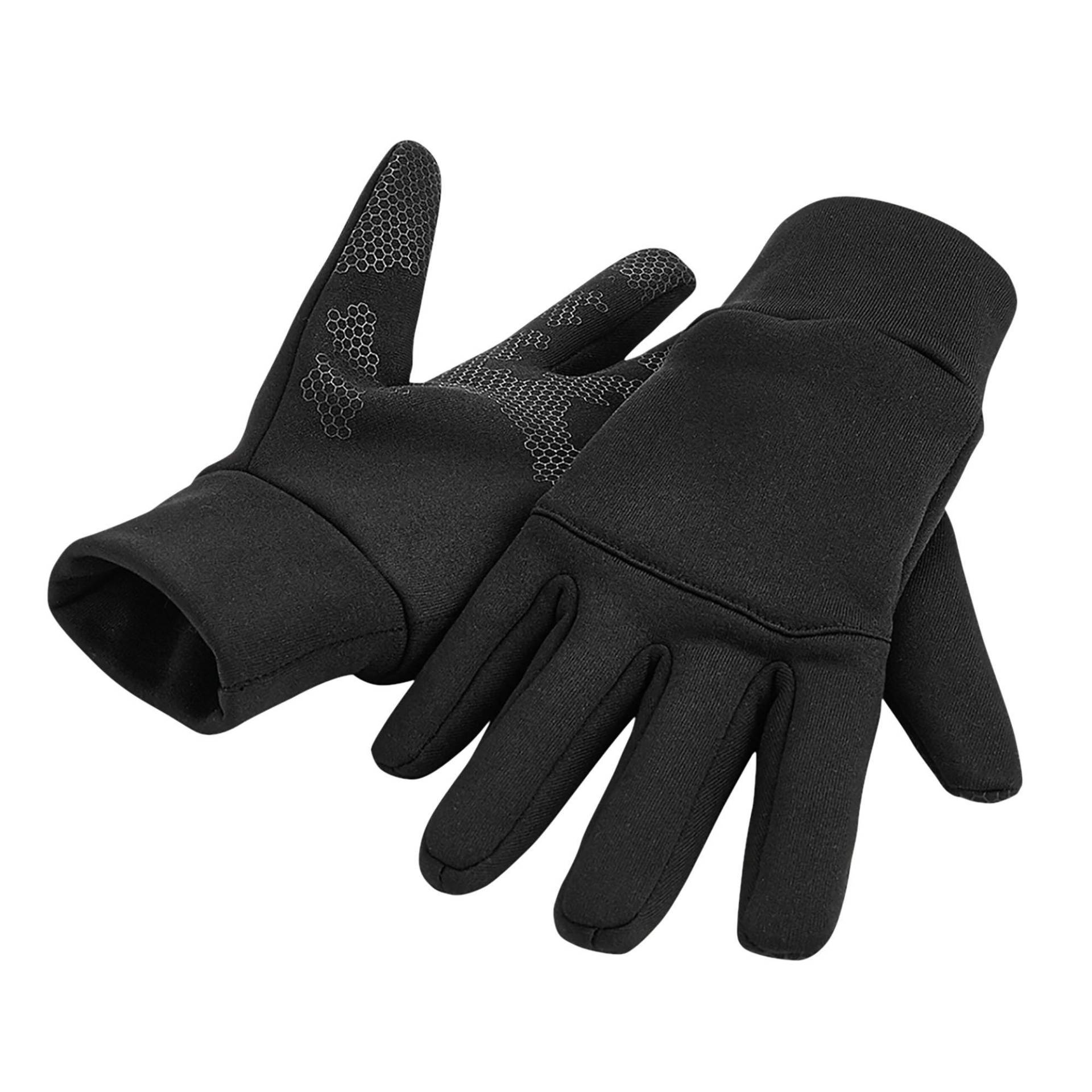 Softshell Sports Tech Handschuhe Herren Schwarz S/M von Beechfield