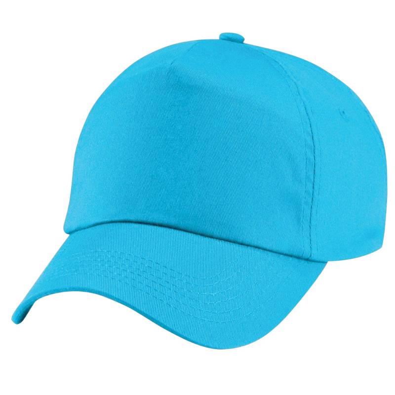 Plain Junior Original 5-panel Baseball Cap Mädchen Blau ONE SIZE von Beechfield