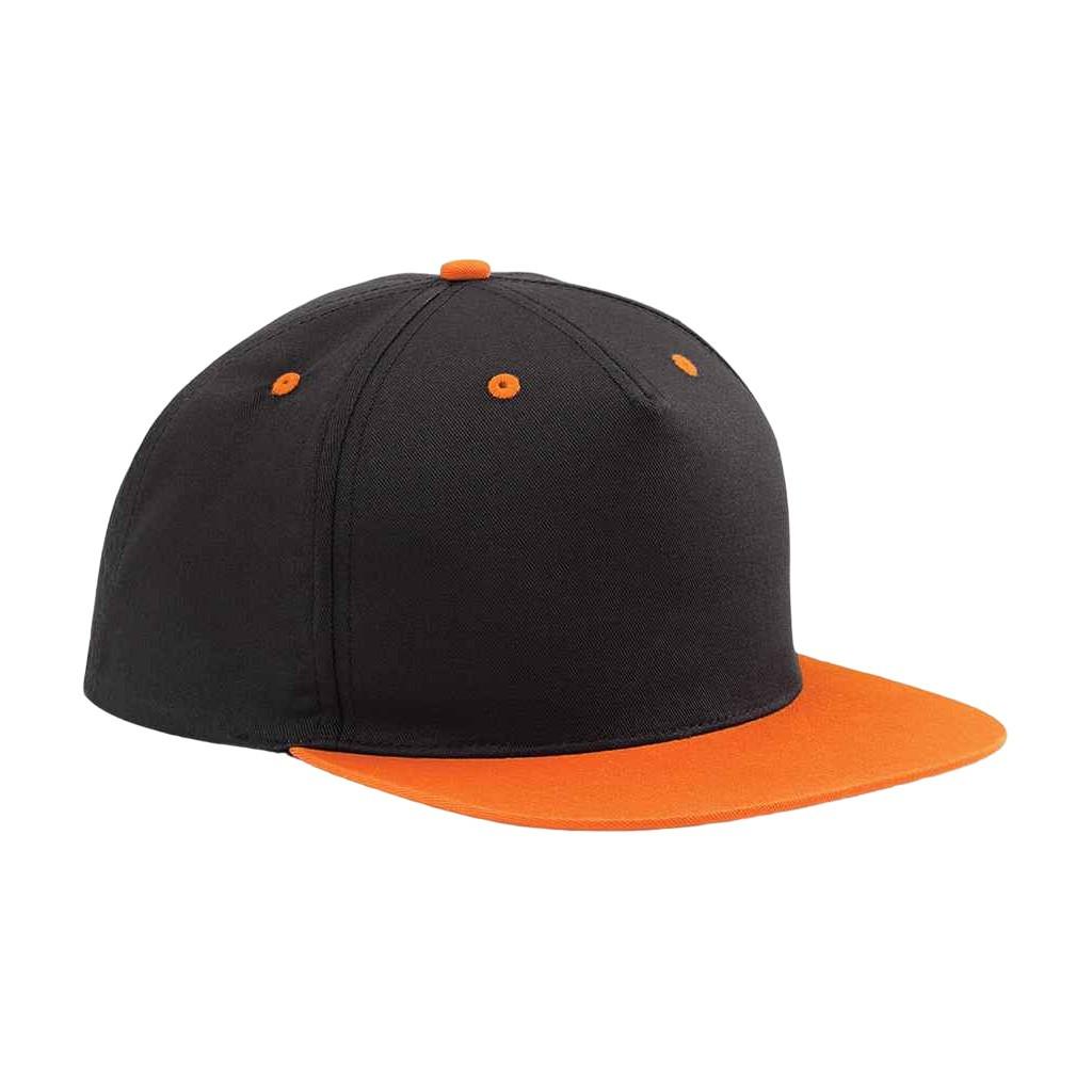 Snapback Mütze 5 Segmente Damen Schwarz ONE SIZE von Beechfield