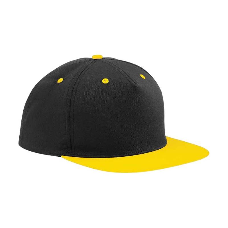 Snapback Mütze 5 Segmente Damen Schwarz ONE SIZE von Beechfield