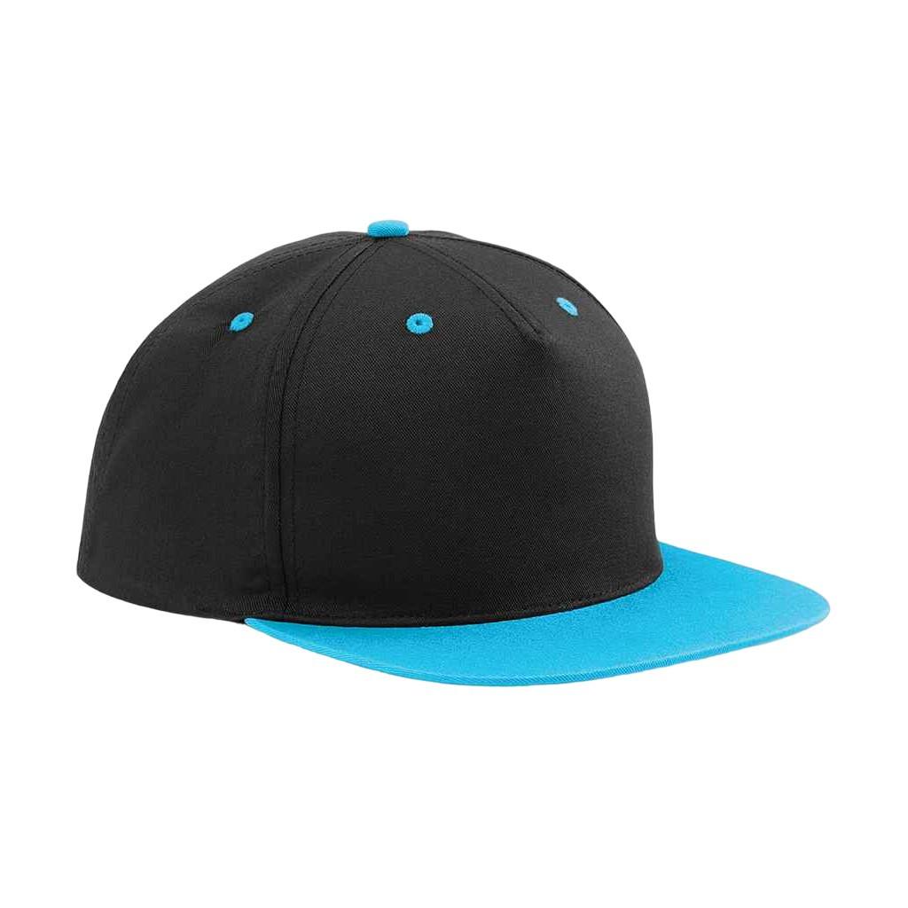 Snapback Mütze 5 Segmente Damen Schwarz ONE SIZE von Beechfield