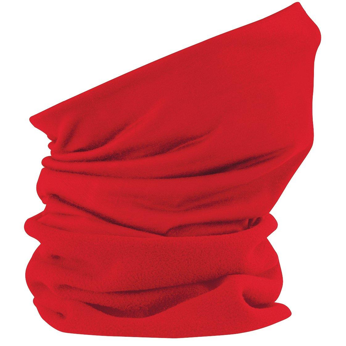 Beechfield - Suprafleece Morf Schlauchschal Mütze Kopfbedeckung, vielseitig verwendbar, für Damen, Rot Bunt, One Size von Beechfield