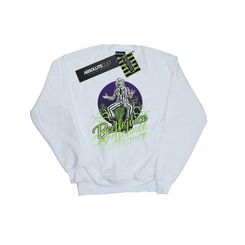 Faded Pose Sweatshirt Herren Weiss 3XL von Beetlejuice