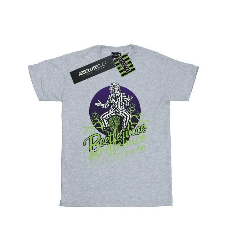 Faded Pose Tshirt Damen Grau M von Beetlejuice