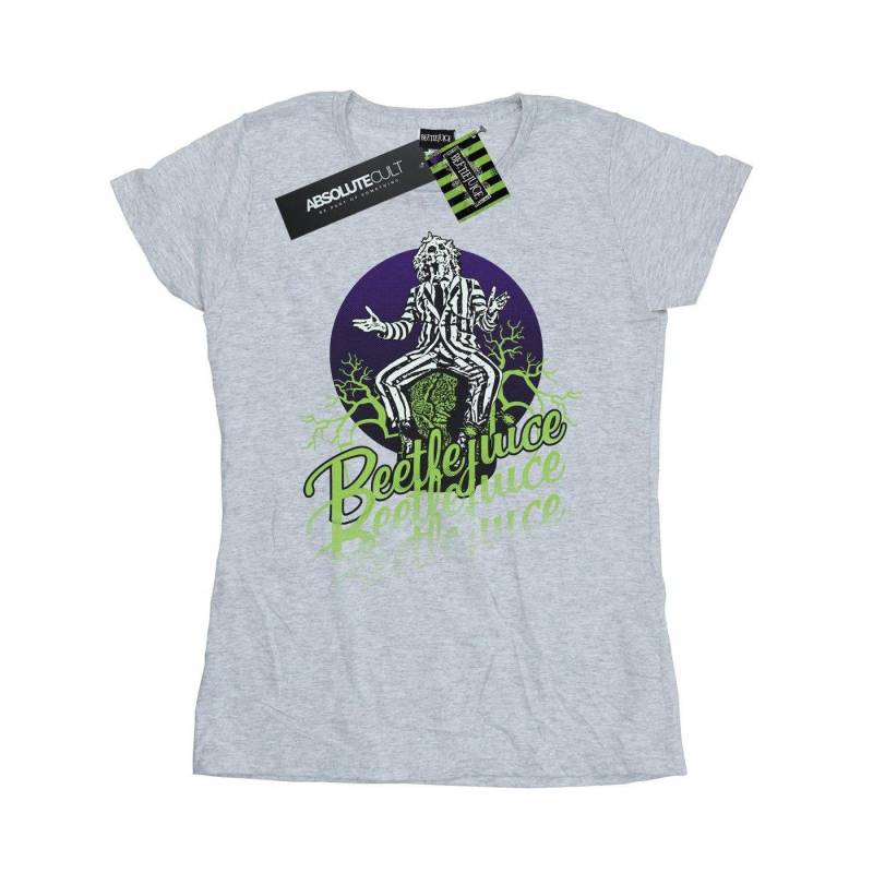 Faded Pose Tshirt Damen Grau XL von Beetlejuice