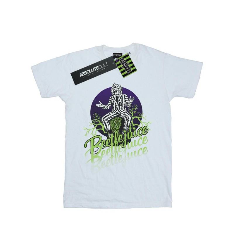 Faded Pose Tshirt Herren Weiss L von Beetlejuice