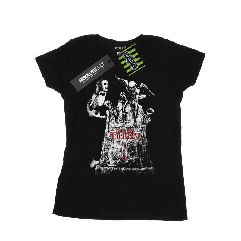 Graveyard Pose Tshirt Damen Schwarz XL von Beetlejuice