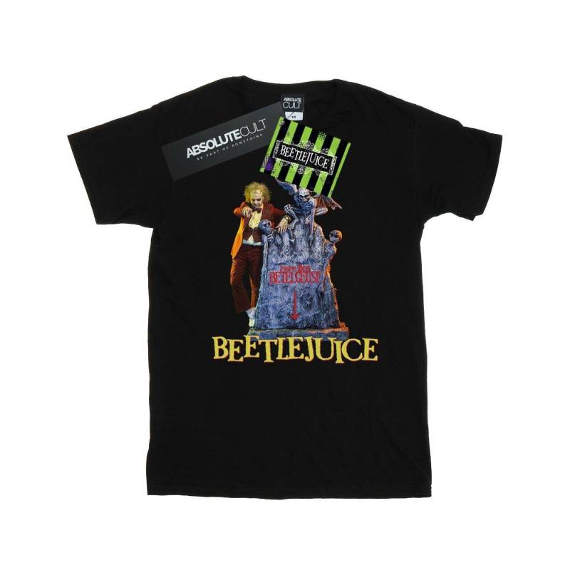 Here Lies Boyfriend Fit Tshirt Damen Schwarz 3XL von Beetlejuice