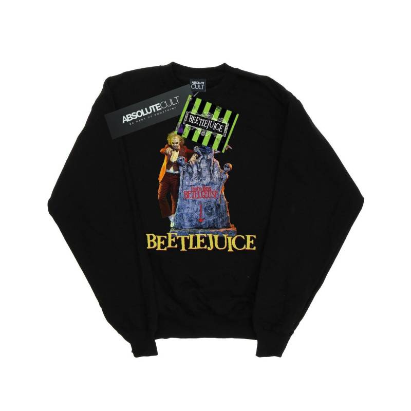 Beetlejuice - Here Lies Sweatshirt, für Herren, Schwarz, Größe 4XL von Beetlejuice