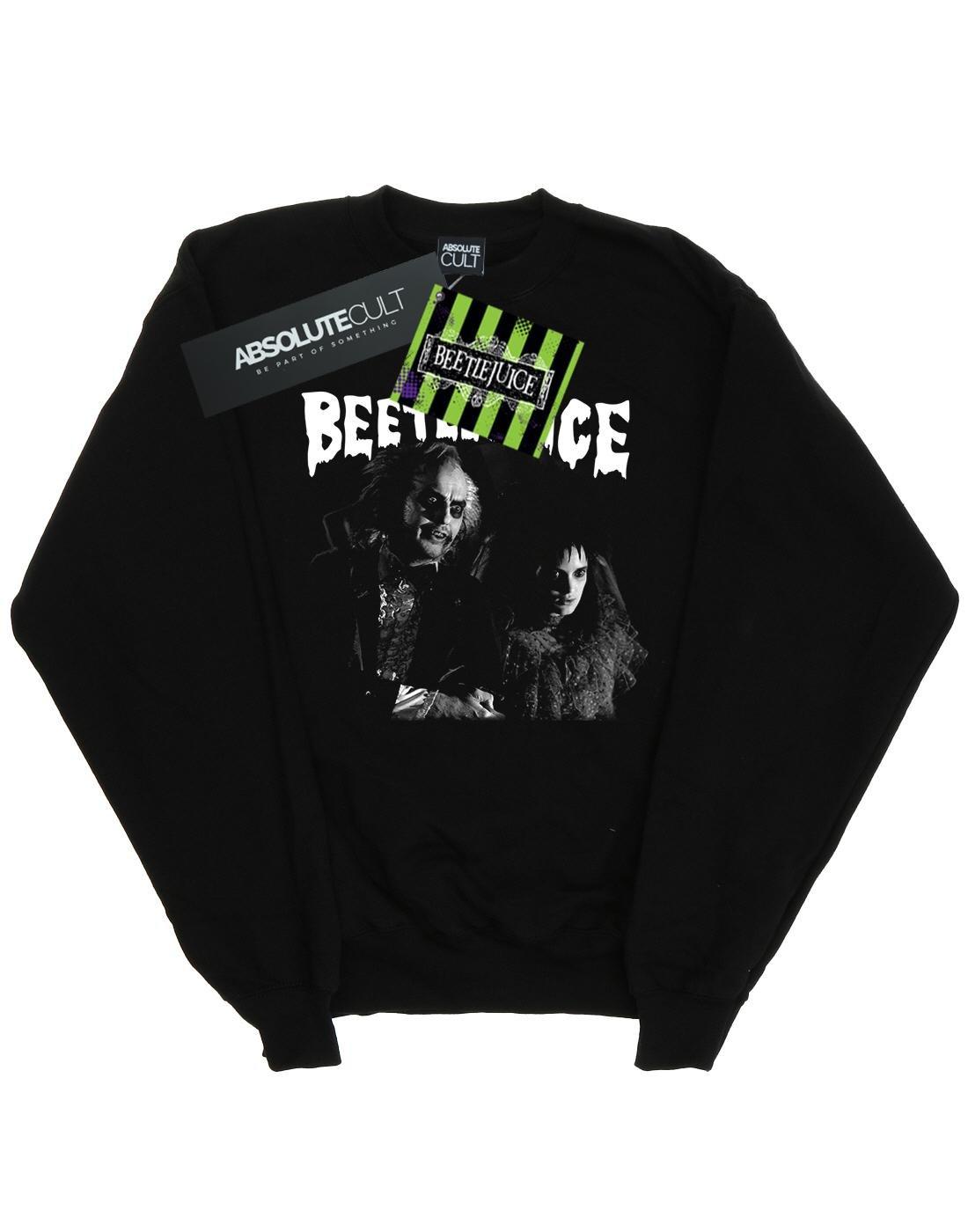 Monochrome Pair Sweatshirt Herren Schwarz 3XL von Beetlejuice