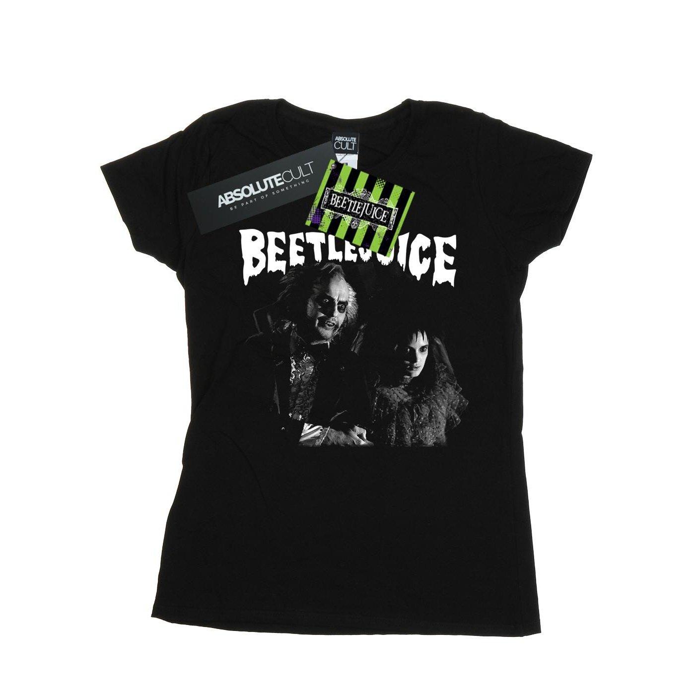 Monochrome Pair Tshirt Damen Schwarz L von Beetlejuice