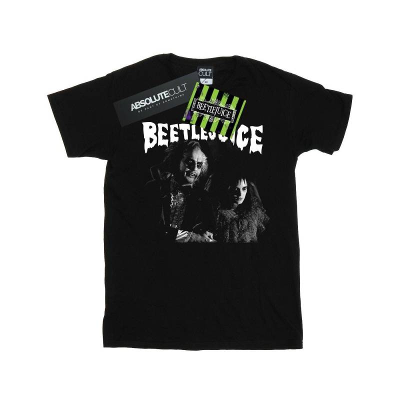 Monochrome Pair Tshirt Herren Schwarz 4XL von Beetlejuice