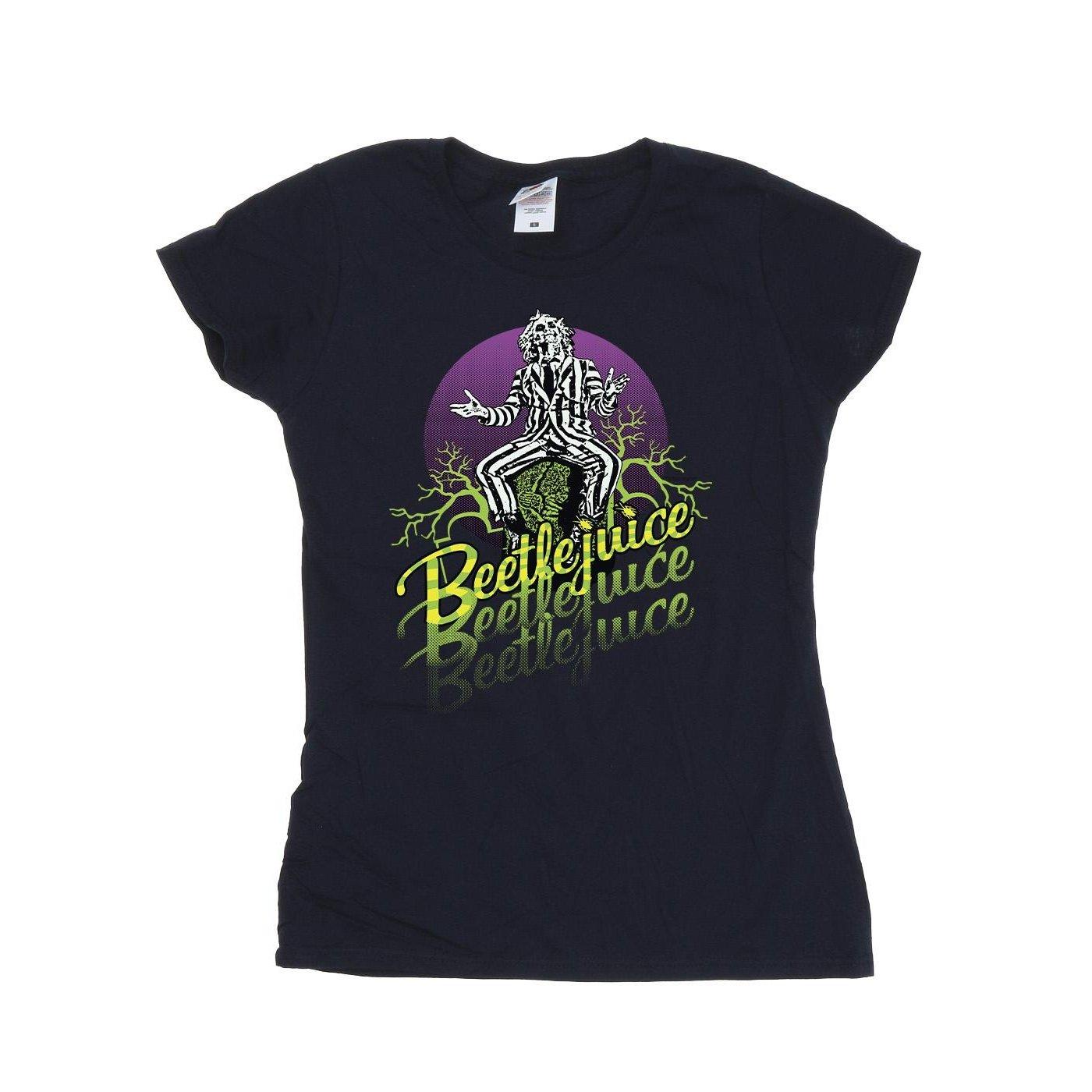 Purple Circle Tshirt Damen Marine L von Beetlejuice