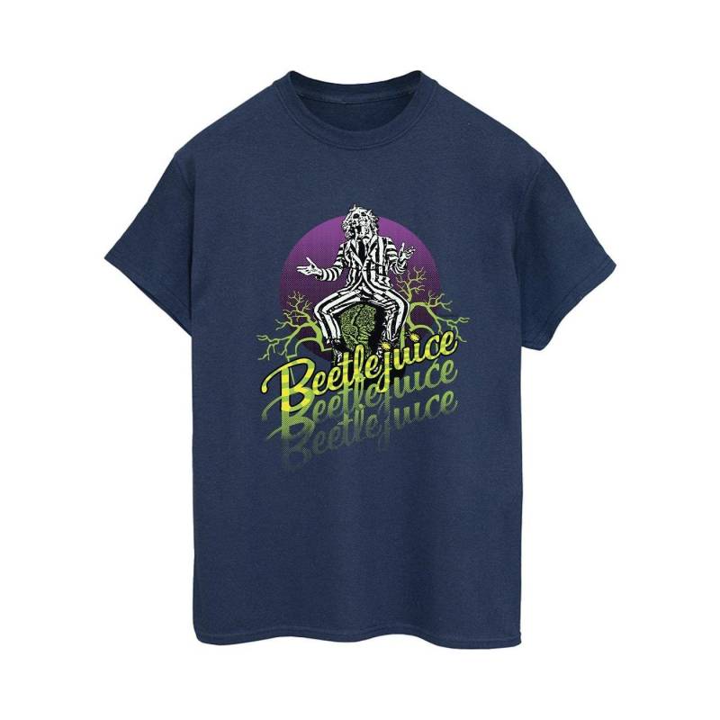 Purple Circle Tshirt Damen Marine XL von Beetlejuice