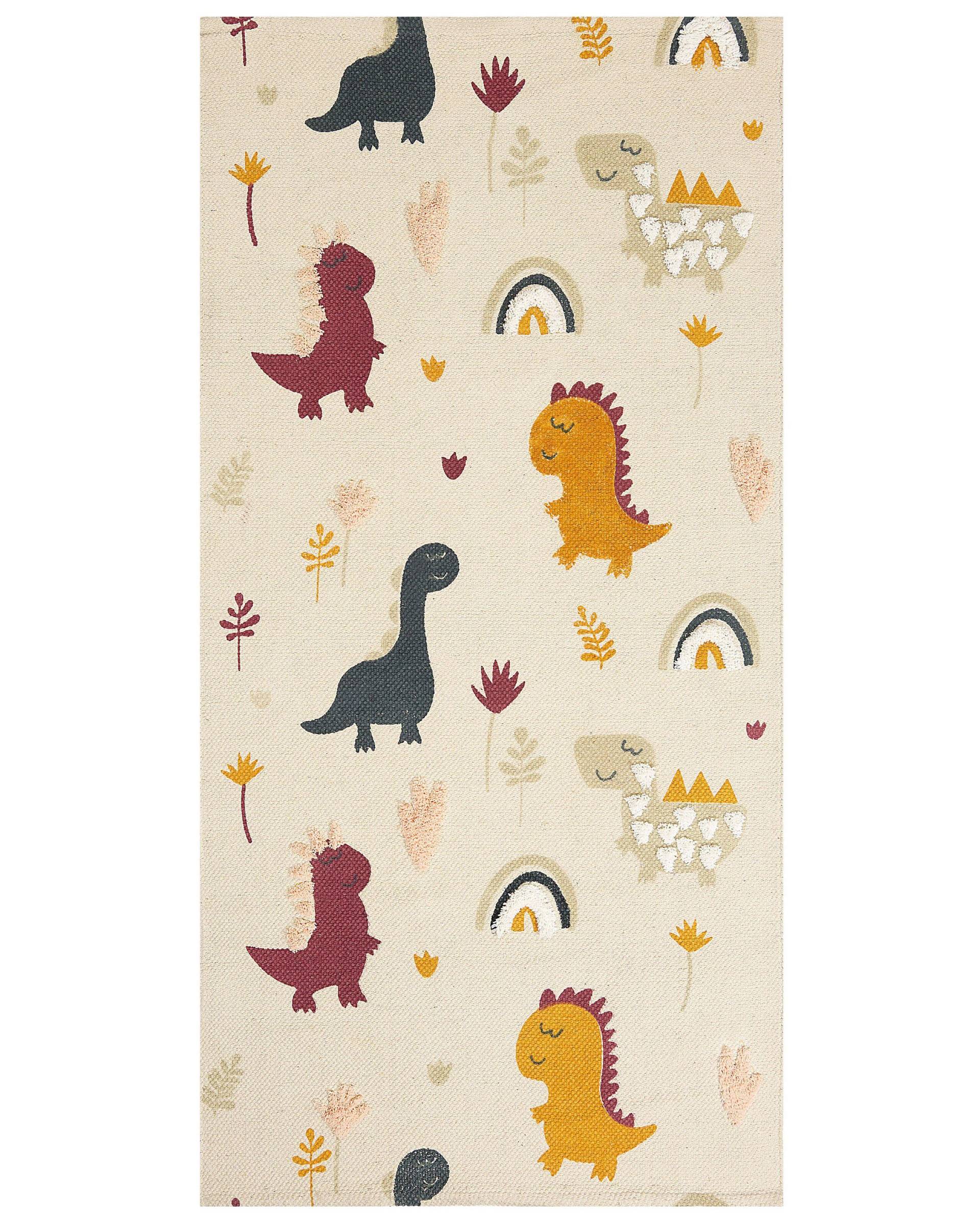 Beliani - Kinderteppich aus Baumwolle Boho TIOP, 80X150CM, Light Beige von Beliani