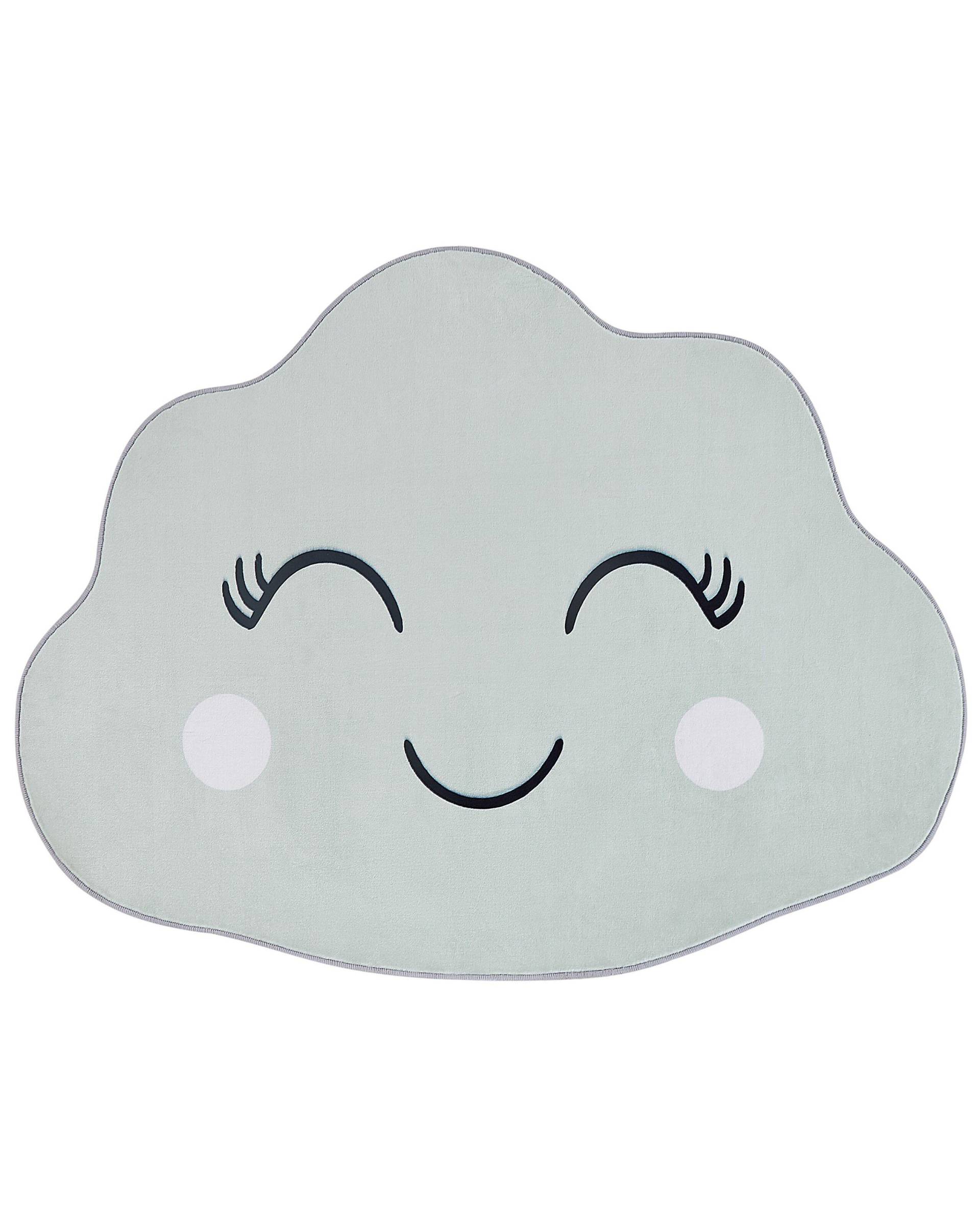 Beliani - Kinderteppich aus Polyester Modern CUMULUS, 90cm, Mint von Beliani