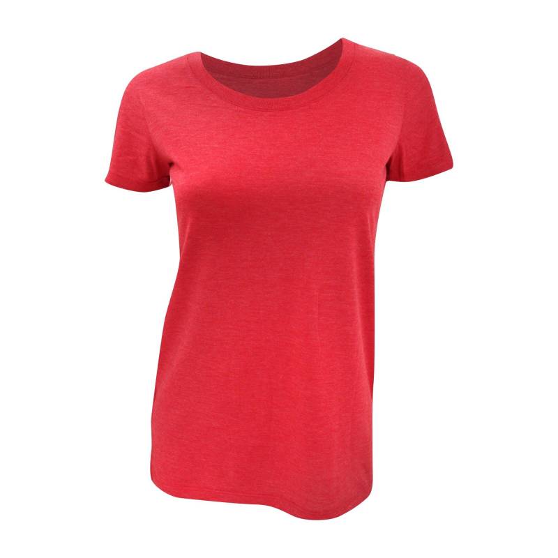 Bella Triblend Tshirt, Rundhalsausschnitt, Kurzarm Damen Dunkelrot XL von Bella + Canvas