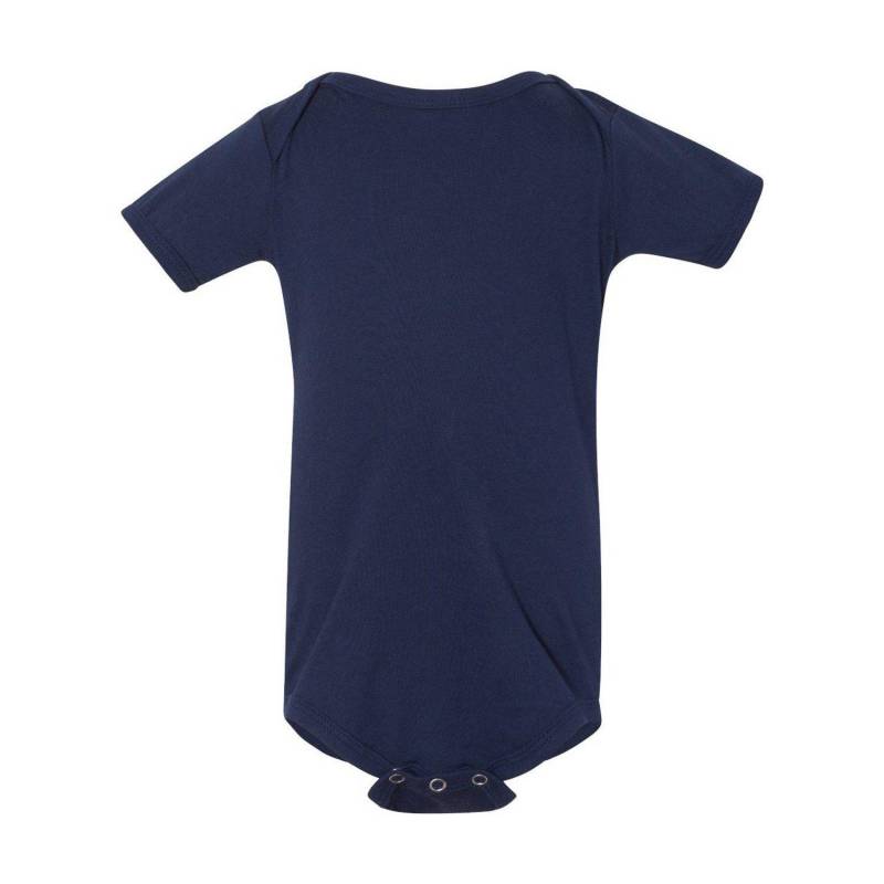 Bodysuit Kurzärmlig Mädchen Marine 92 von Bella + Canvas