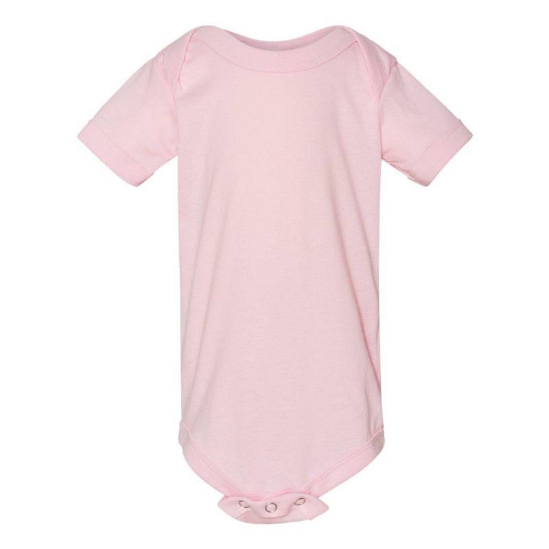 Bodysuit Kurzärmlig Mädchen Pink 68 von Bella + Canvas