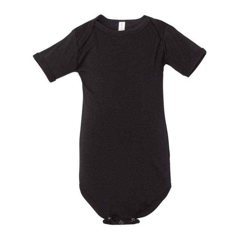 Bodysuit Kurzärmlig Mädchen Schwarz 80 von Bella + Canvas