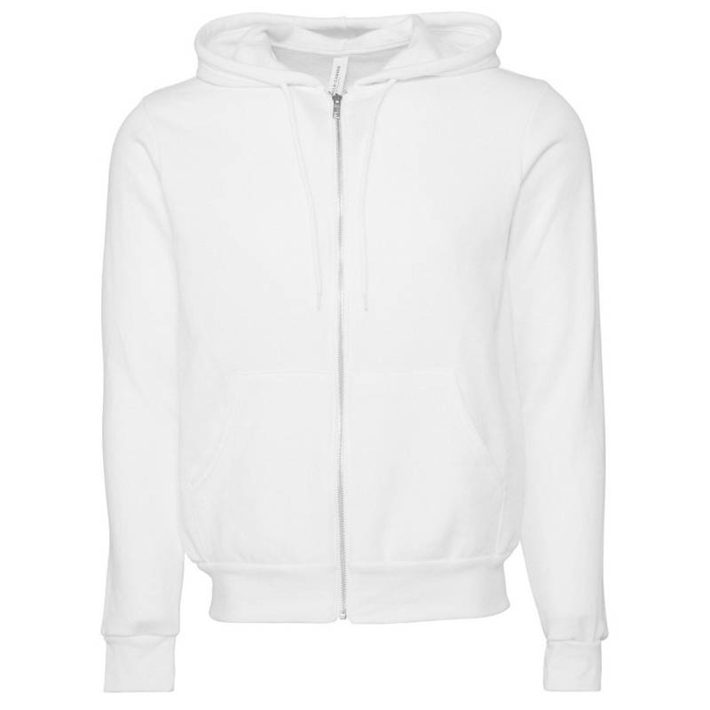 Canvas Fleece Kapuzenjacke Damen Antikweiss L von Bella + Canvas