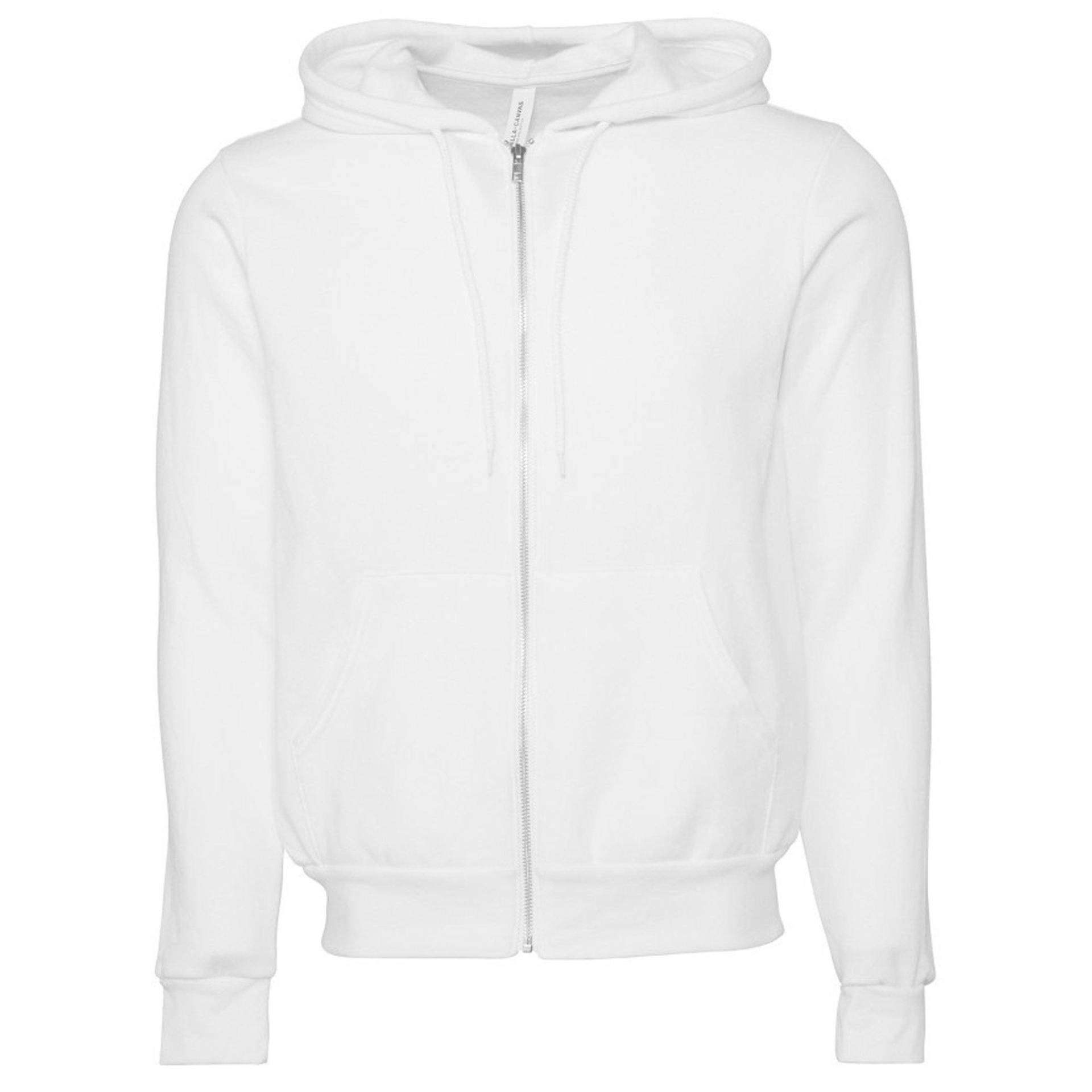 Bella + Canvas - Fleece Kapuzenjacke, für Damen, Antikweiss, Größe M von Bella + Canvas