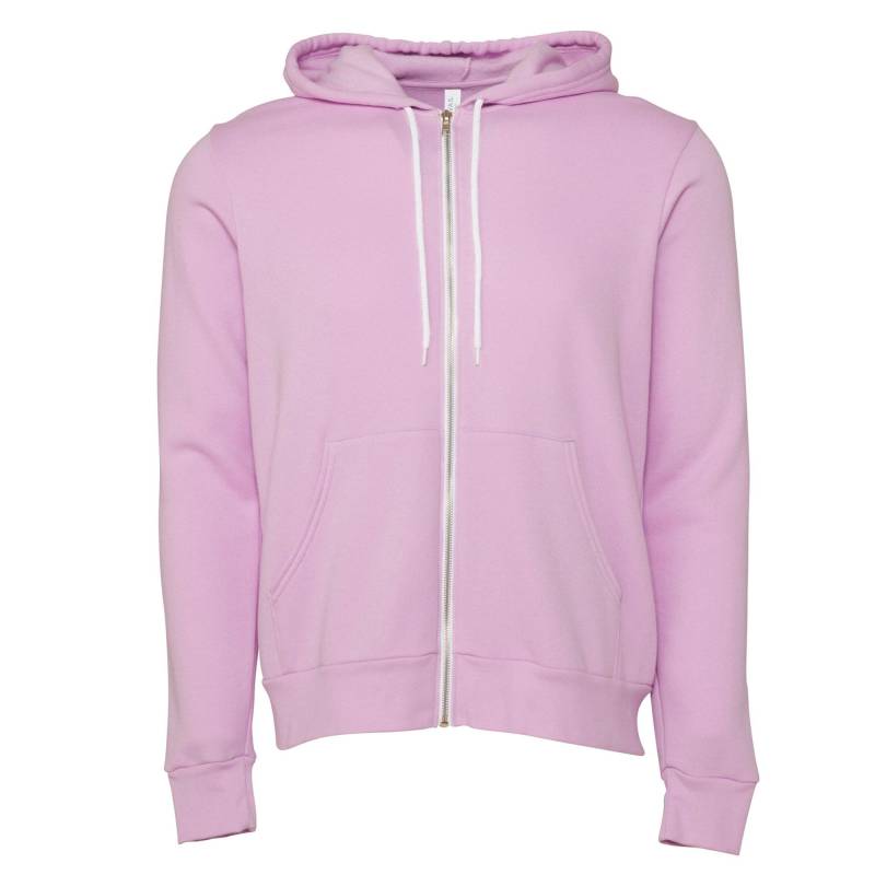 Canvas Fleece Kapuzenjacke Damen Flieder L von Bella + Canvas