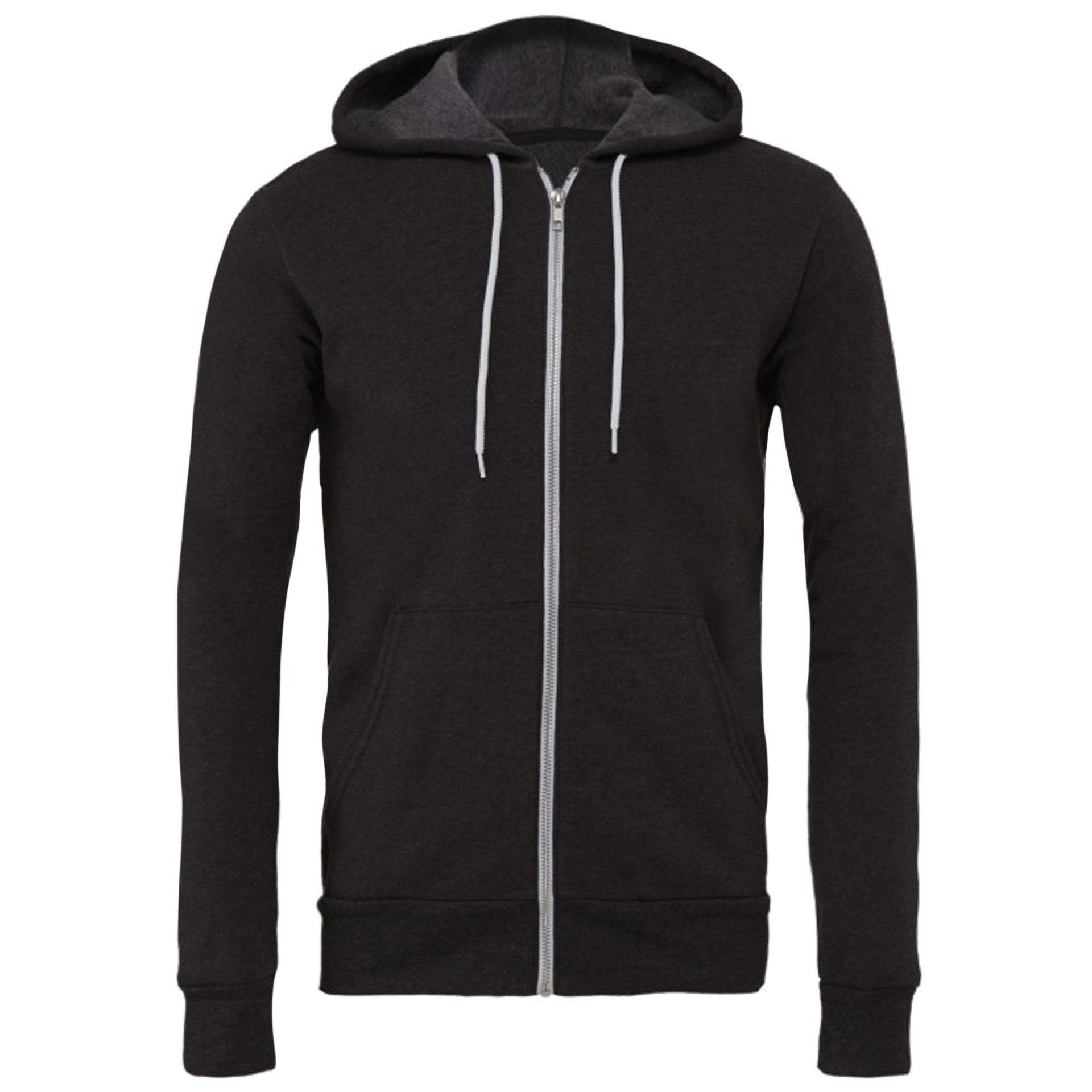 Bella + Canvas - Fleece Kapuzenjacke, für Damen, Grau, Größe S von Bella + Canvas