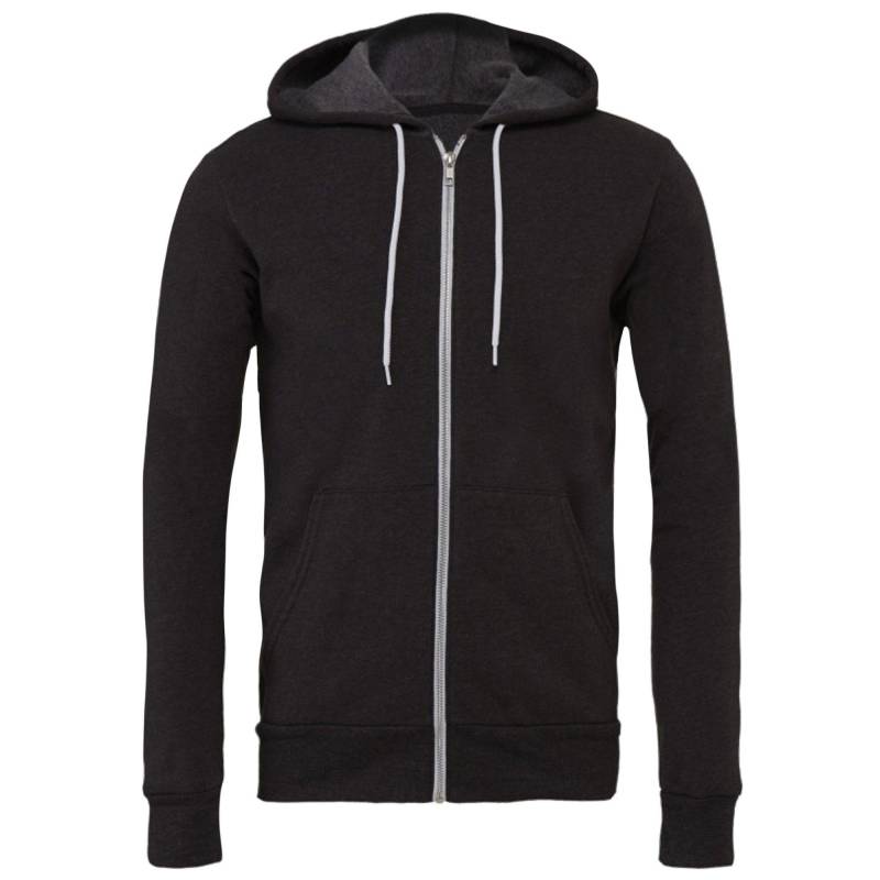 Bella + Canvas - Fleece Kapuzenjacke, für Damen, Grau, Größe XS von Bella + Canvas