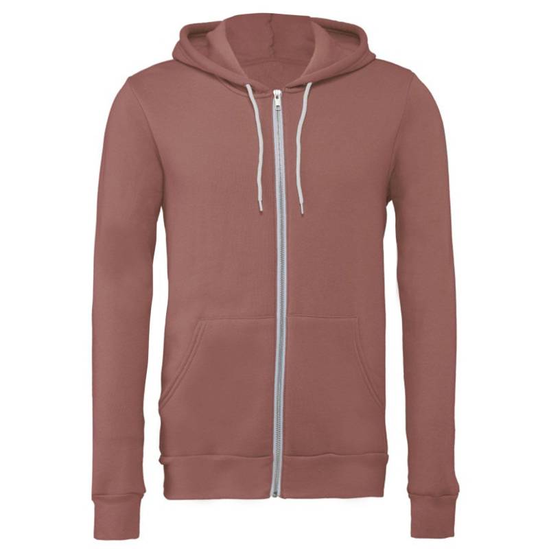 Canvas Fleece Kapuzenjacke Damen Lila M von Bella + Canvas