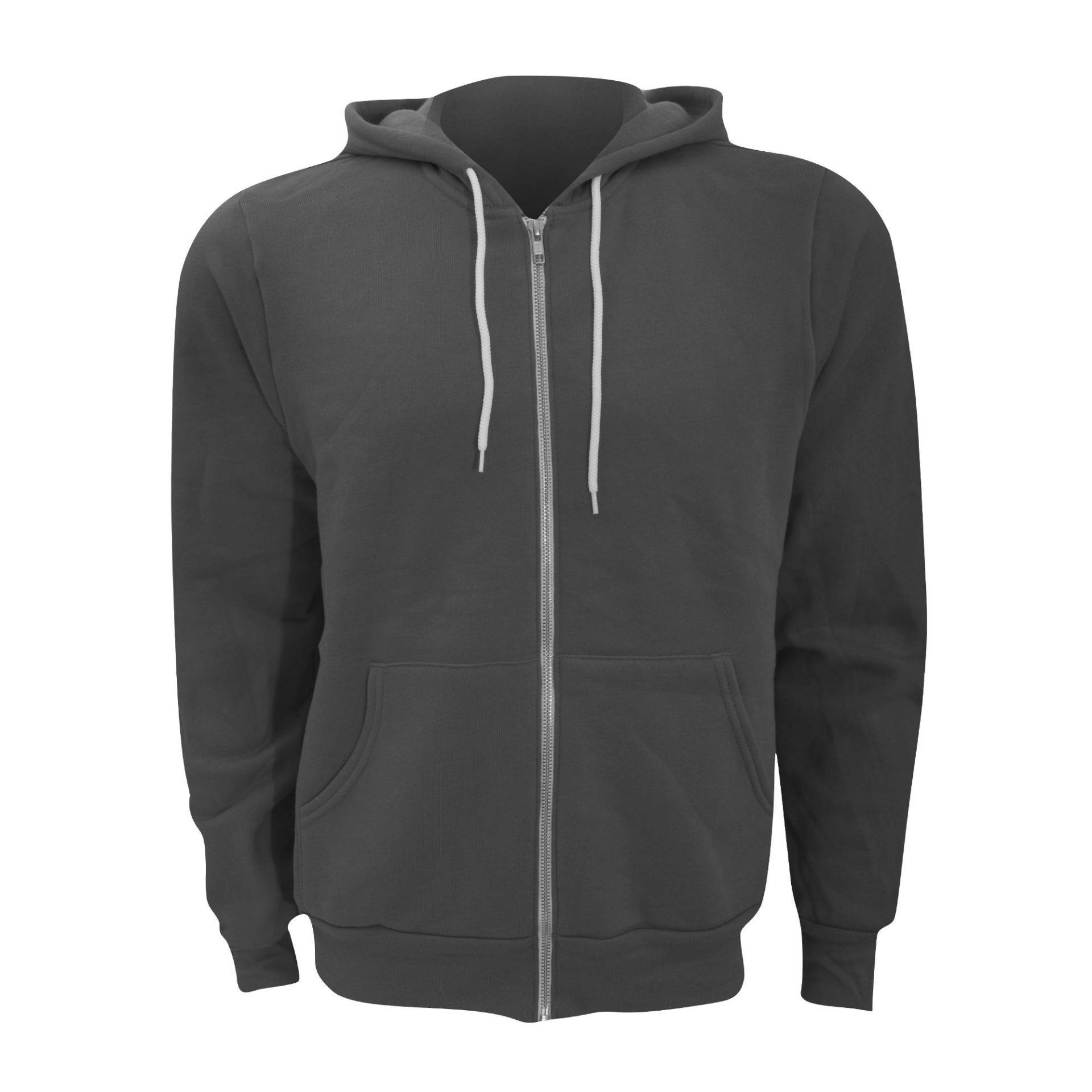 Canvas Fleece Kapuzenjacke Damen Schiefergrau L von Bella + Canvas