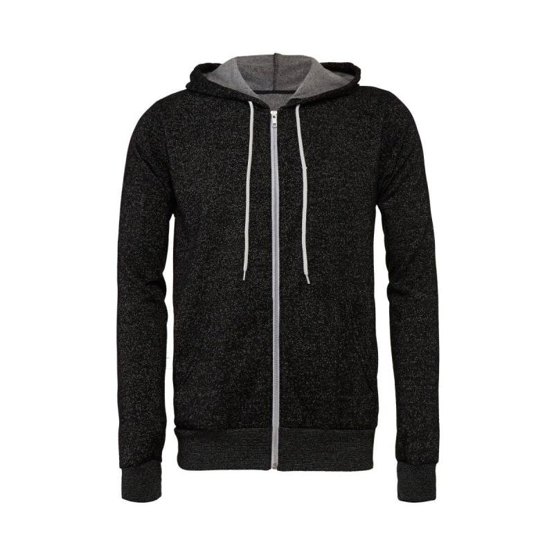 Canvas Fleece Kapuzenjacke Damen Schwarz XL von Bella + Canvas