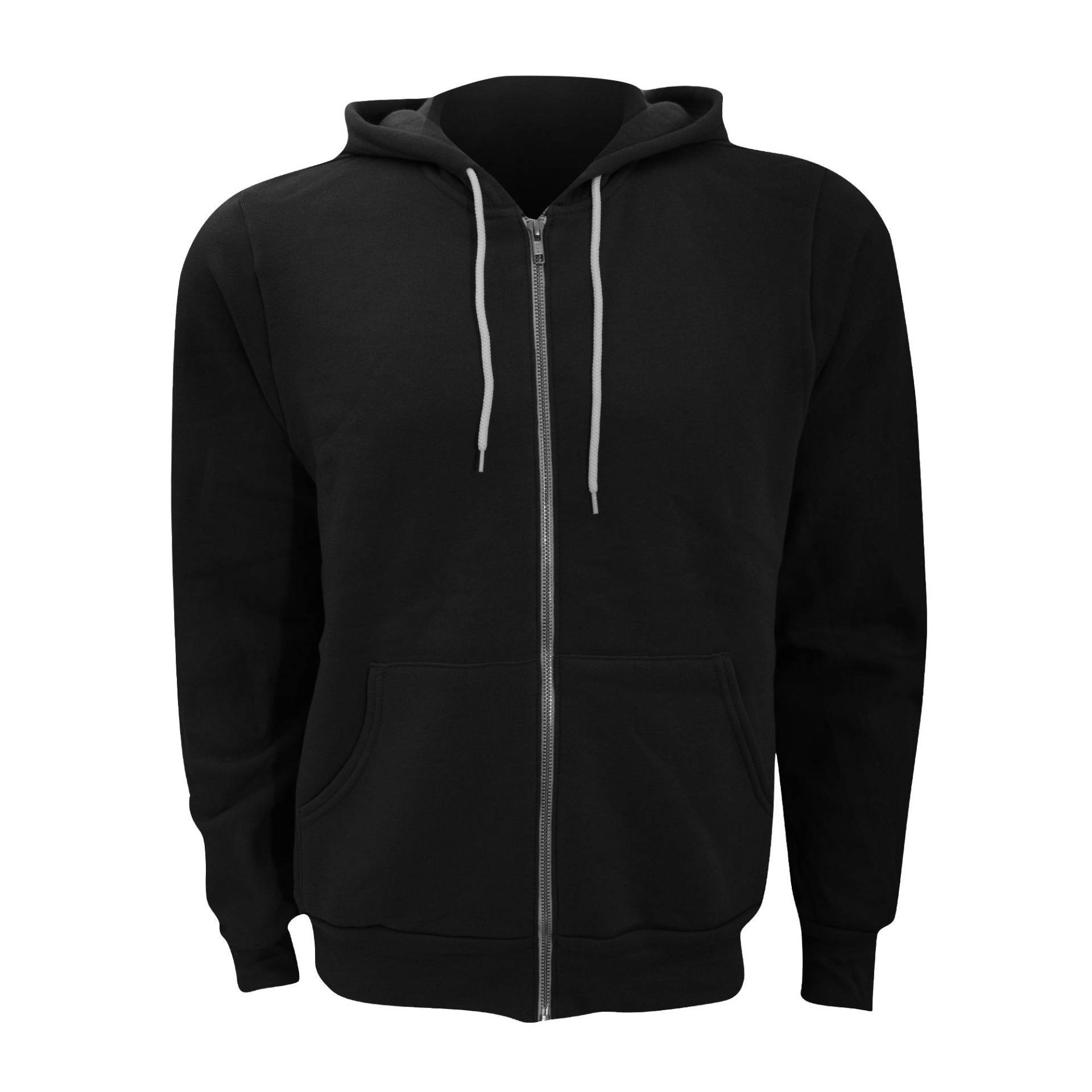 Bella + Canvas - Fleece Kapuzenjacke, für Damen, Schwarz, Größe XXL von Bella + Canvas