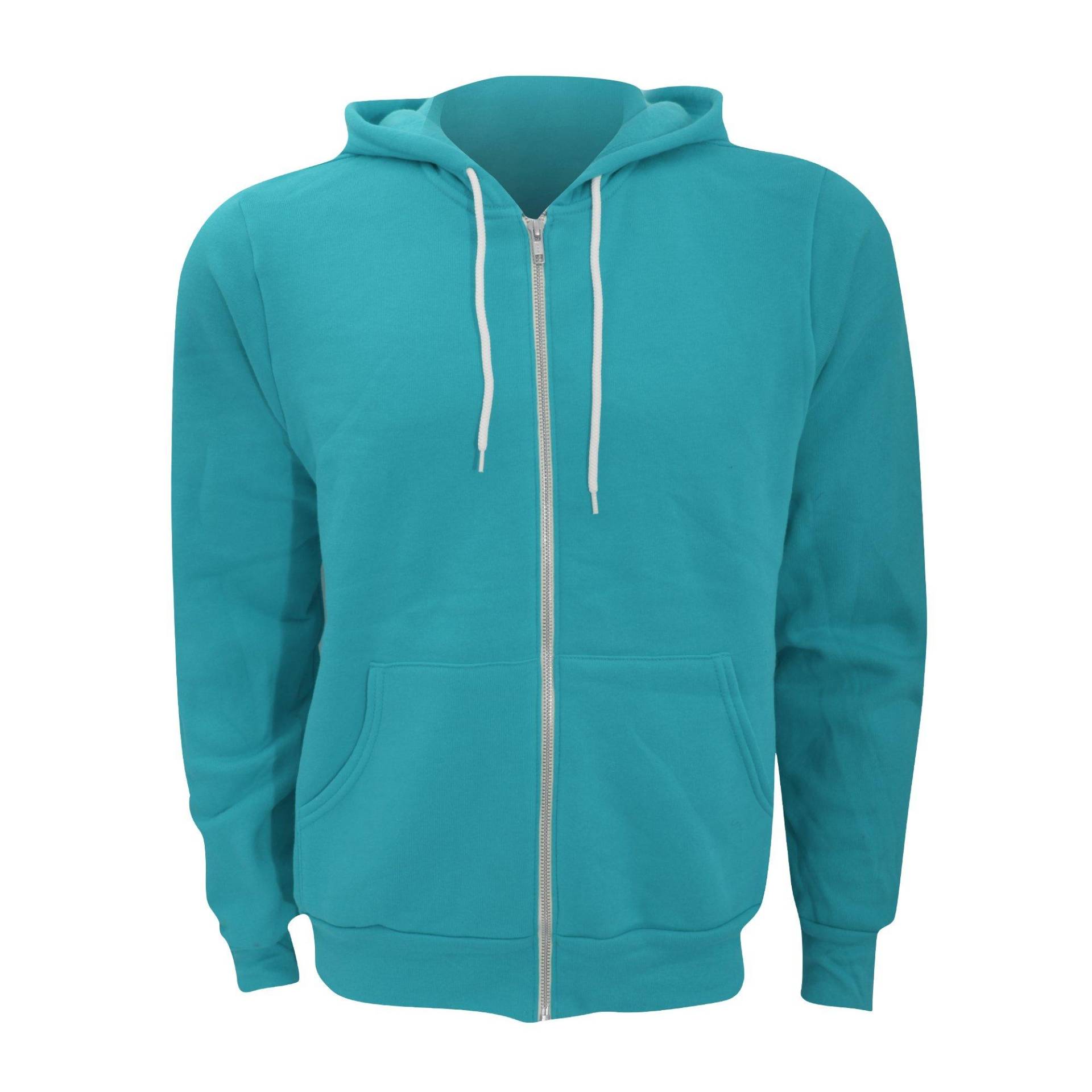 Canvas Fleece Kapuzenjacke Damen Taubenblau S von Bella + Canvas