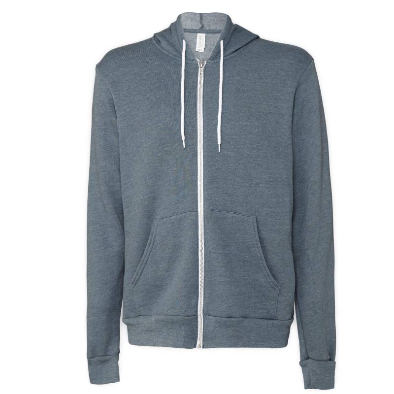 Canvas Fleece Kapuzenjacke Damen Taubengrau L von Bella + Canvas