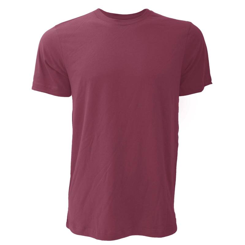 Canvas Jersey Tshirt, Kurzarm Herren Bordeaux M von Bella + Canvas