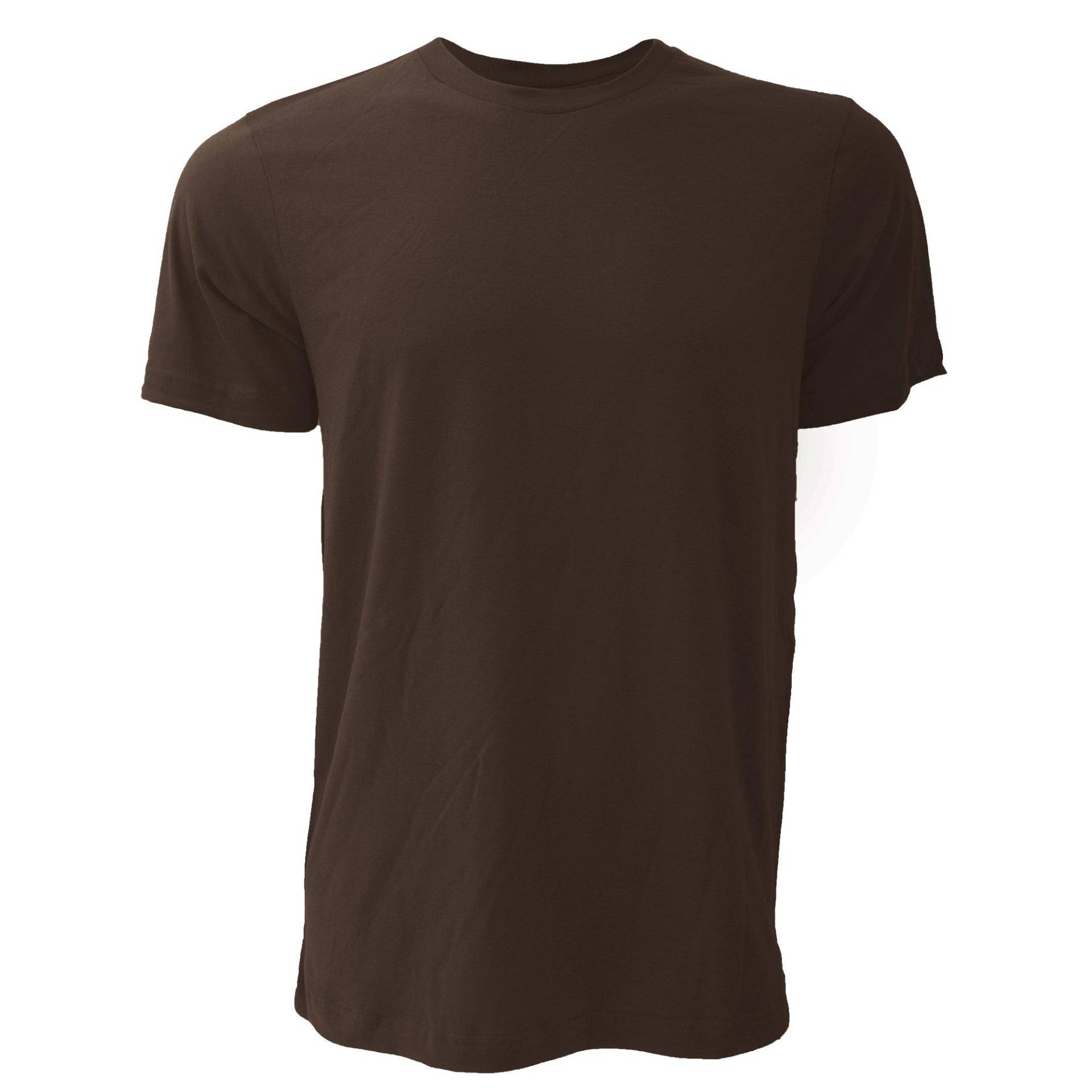 Canvas Jersey Tshirt, Kurzarm Herren Braun M von Bella + Canvas